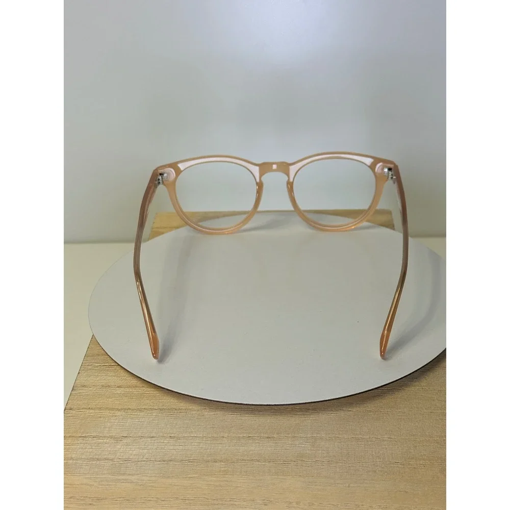 Warby Parker Hayes W 178 Eyeglasses Tea Rose Champagne Round Frames 51-21-145